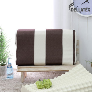 국내생산 천연라텍스 지압형베개 1+1_브라우니