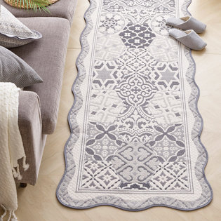 포르테_그레이 자카드 쇼파매트 3인 65x170cm