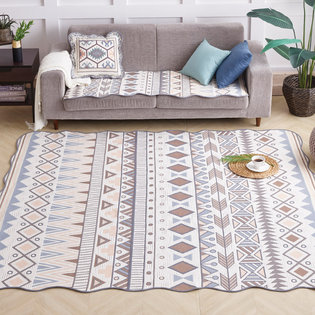 클로이_오렌지 자카드 카페트 점보특대 200x230cm