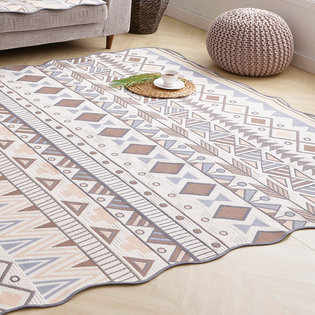 클로이_오렌지 자카드 카페트 대형 150x200cm