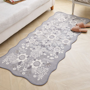 헤일리_그레이 자카드 쇼파매트 4인 65x240cm