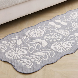 앨리아_그레이 자카드 쇼파매트 3인 65x170cm