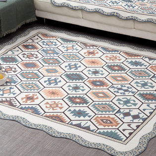 칼로스_블루 자카드 카페트 대형 150x200cm