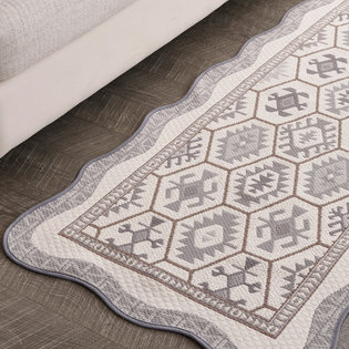 칼로스_그레이 자카드 쇼파매트 3인 65x170cm