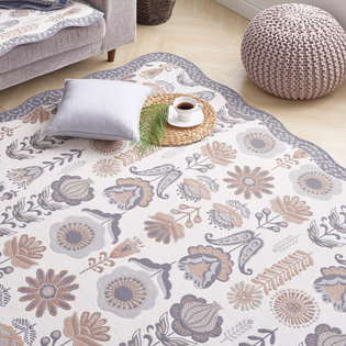 리즈_그레이 자카드 카페트 대형 150x200cm