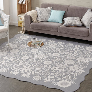 퓨리_그레이 자카드 카페트 점보특대 200x230cm