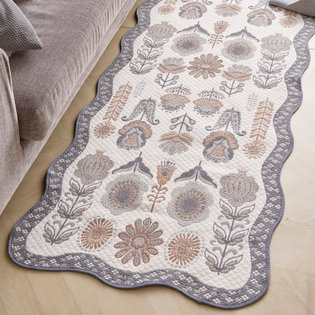 리즈_그레이 자카드 쇼파매트 3인 65x170cm