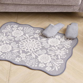 퓨리_그레이 자카드 발매트 50x70cm