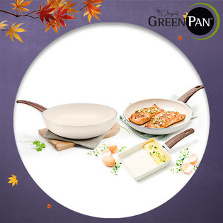 그린팬 우드비엔틱 3종세트/계란말이팬+팬26cm+궁28cm