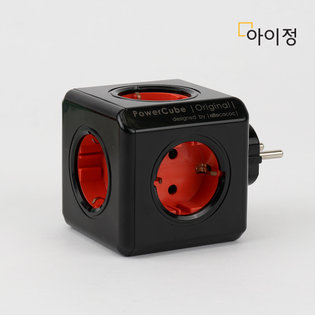 파워큐브 오리지널 올컬러 블랙 멀티탭 콘센트