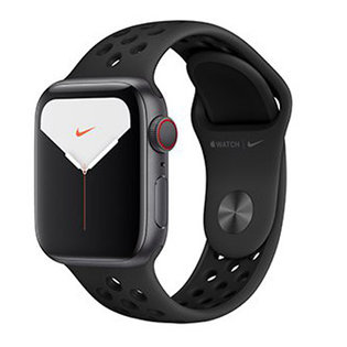 애플워치5 GPS+셀룰러 44mm [스페이스 그레이 알루미늄 케이스, 안트라사이트 / 블랙 Nike 스포츠 밴드] MX3F2KH/A