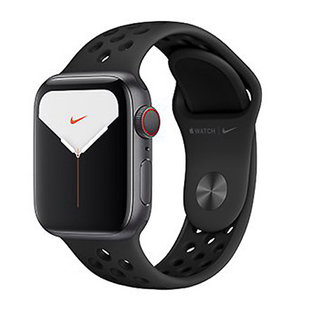 애플워치5 GPS+셀룰러 40mm [스페이스 그레이 알루미늄 케이스, 안트라사이트 / 블랙 Nike 스포츠 밴드] MX3D2KH/A
