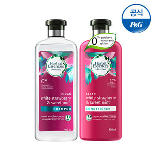 스트로베리&스윗민트 샴푸 400ml 1개 + 린스 400ml 1개[HE14][HE15]
