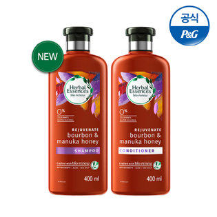 버번&마누카 허니 샴푸 400ml 1개 + 린스 400ml 1개[HE18][HE19]
