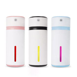 휴대용 LED 무드등 미니 가습기 [블랙] [SMODO-251]