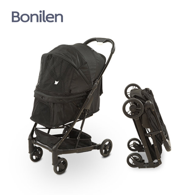 펫 5 애견유모차 강아지 고양이 펫개모차_블랙