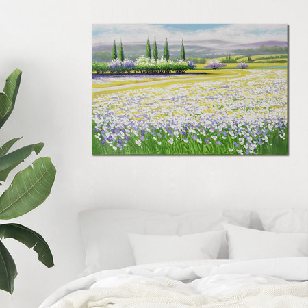 모란꽃밭/인테리어 캔버스액자 핸드메이드 그림