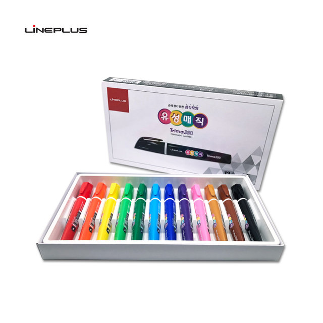 Lineplus 12색유성매직세트