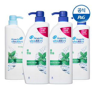 쿨멘솔 샴푸 850ml 3개 + 린스 850ml 1개[HA21*3][HA23]