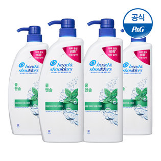 쿨멘솔 샴푸 850ml 4개[HA21*4]