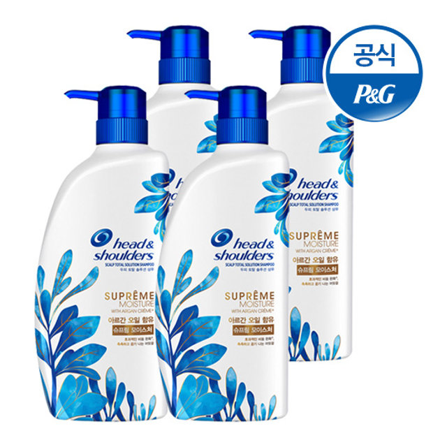 XXX사용안함 XXX 슈프림 샴푸 750ml 4개[HM24*4]