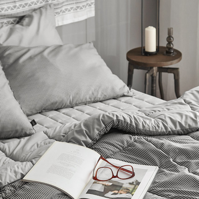 텐리 진그레이 마이크로 차렵이불세트(Q)