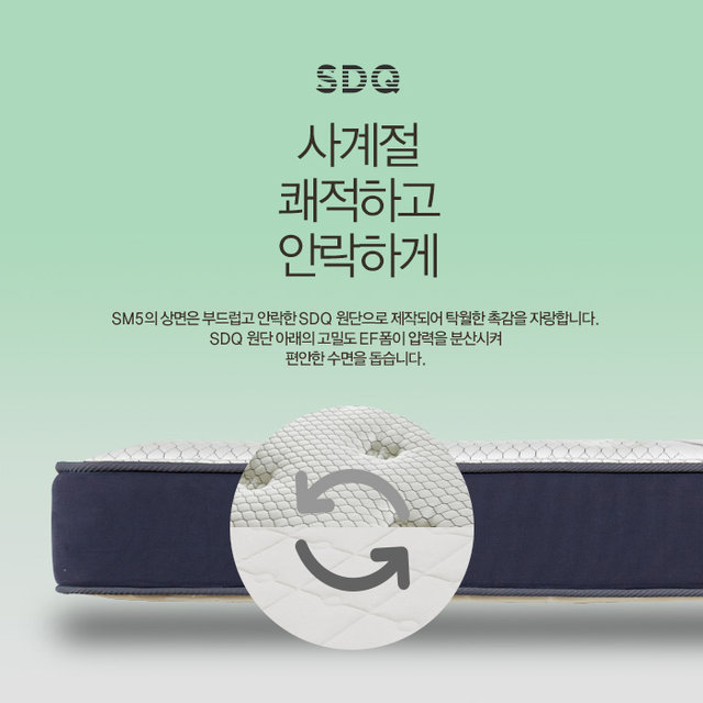 SM5 양면 슬림 킹 매트리스 K