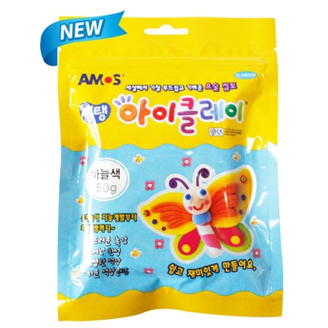 아이클레이50g 하늘색 (아모스)