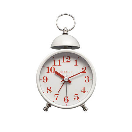 넥스타임 싱글 벨  알람시계_화이트/탁상시계