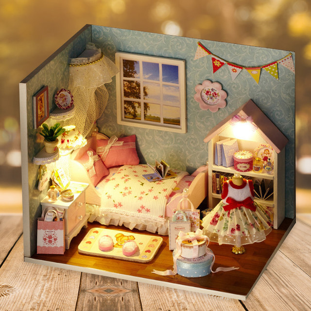 DIY 미니어처 만들기 세트 - 행복의집 (침실-창문)