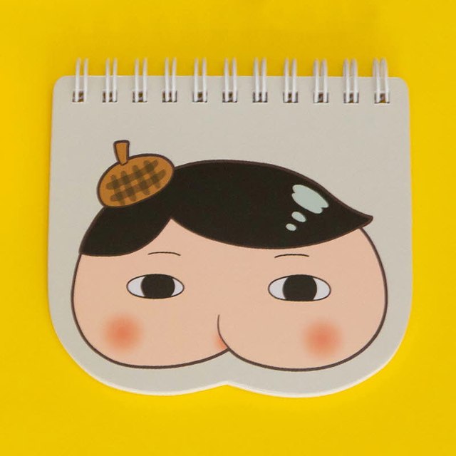 엉덩이탐정 초등 어린이 모양 노트_옐로우(엉탐)