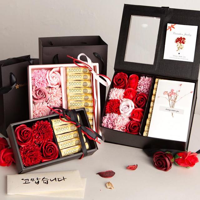 [NeeGee] 프리미엄 비누꽃 용돈박스