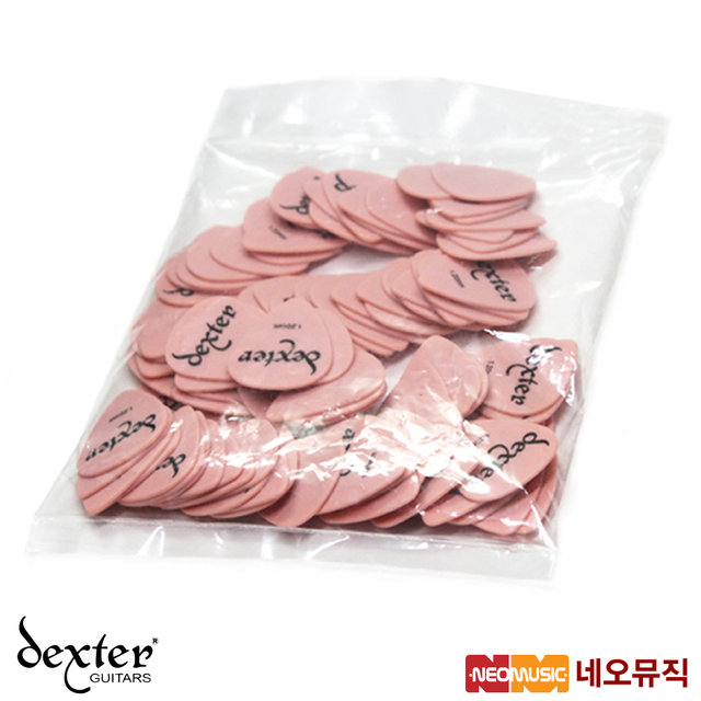 덱스터 기타 피크 Dexter Guitar Pick 100개 한봉지