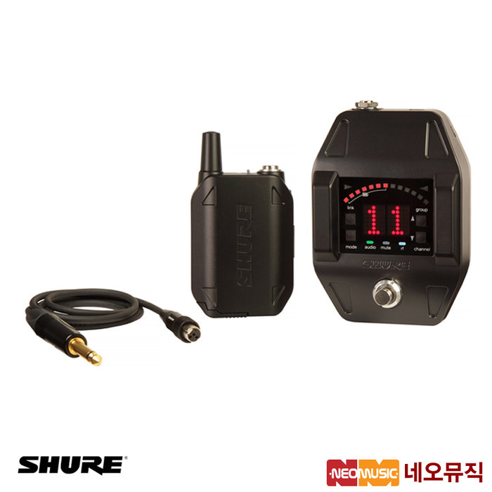 슈어 네오뮤직 슈어무선시스템 Shure GLXD16 기타페달송신기/튜너