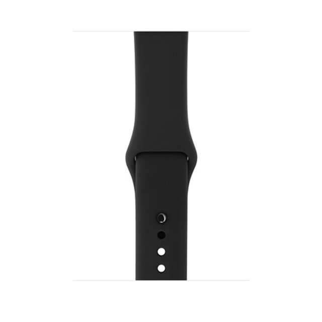 애플워치 3 38mm GPS 스페이스그레이 알루미늄 케이스 블랙스포츠밴드