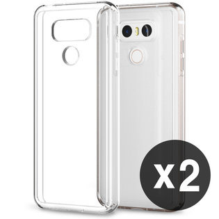 1+1 에어클로 LG G6 핸드폰 투명 케이스 (2개)