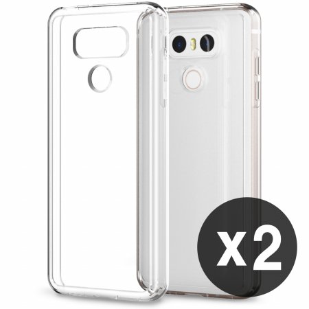  1+1 에어클로 LG G6 핸드폰 투명 케이스 (2개)