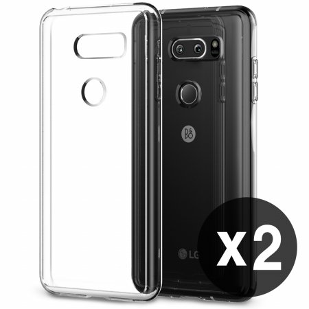  1+1 에어클로 LG V30 핸드폰 투명 케이스 (2개)