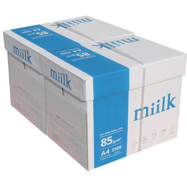 밀크 A4 85g 복사용지 2BOX