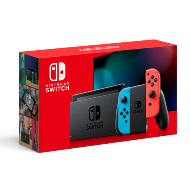 [사용X]SWITCH 본체 배터리개정판 [네온블루&네온레드] 