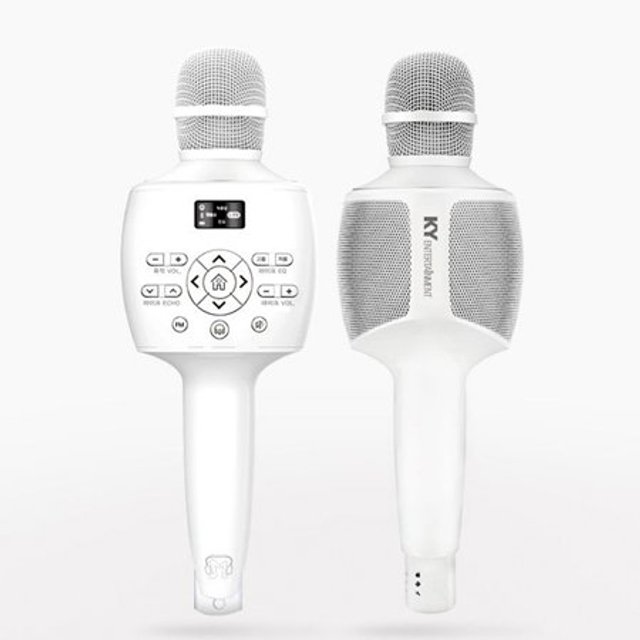[10%쿠폰]금영 뮤즐2/송하예,임영웅 블루투스 노래방 마이크[화이트][KY-K300][앱쿠폰 포함]