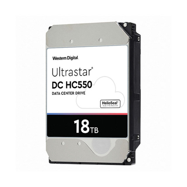 WD Ultrastar DC HC550 18TB SATA3 WUH721818ALE6L4 헬륨 기업용 5년보증