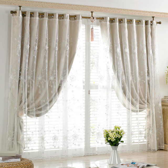 미에라 아일렛 암막커튼(360x230)(봉+설치부속) 백아이보리