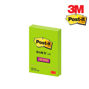 3M 포스트잇 강한점착용 노트 656 새싹그린 5766