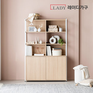 위룸 5단 도어책장 1200