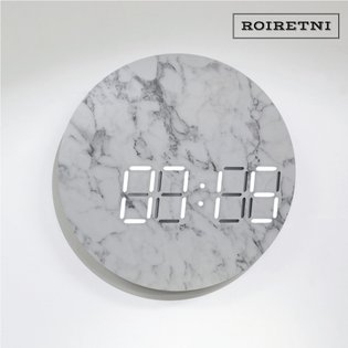 룬클락 마블 Roon Marble LED 벽시계 (전선색상 반투명 3m)