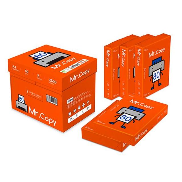 복사용지 A4 80g 미스터카피 D 1박스 2500매