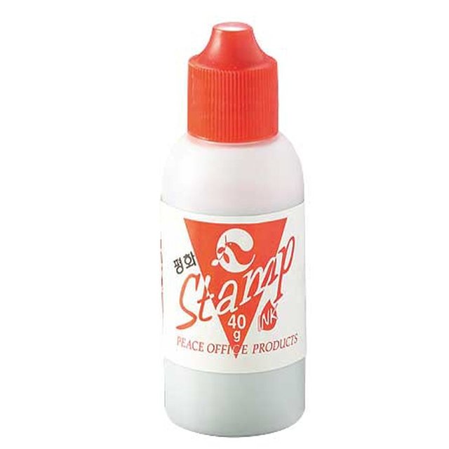 피스코리아(peace) 스탬프 잉크 적색 40g