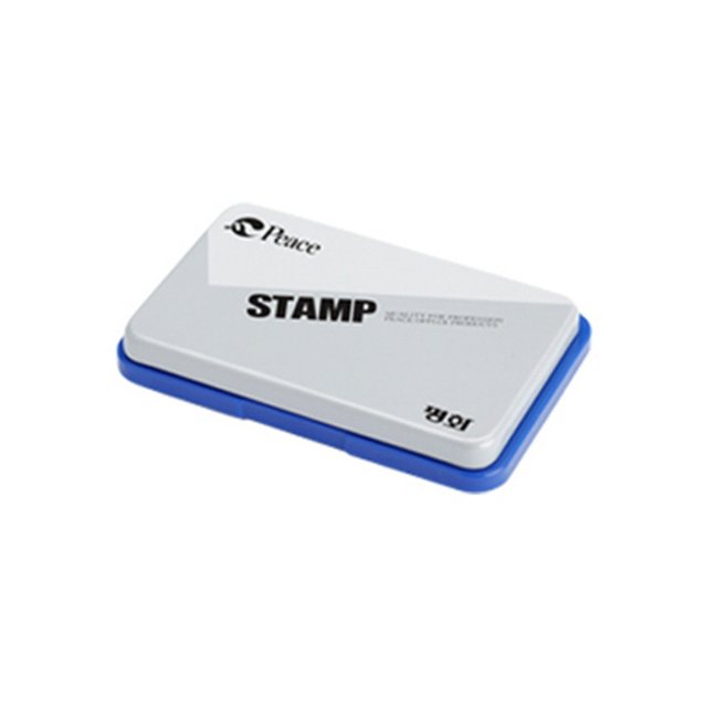 피스코리아(peace) 스탬프 청색 119x80x15mm