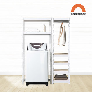 스피드랙 세탁실세트 800X500X2400X2단+500X5단행거